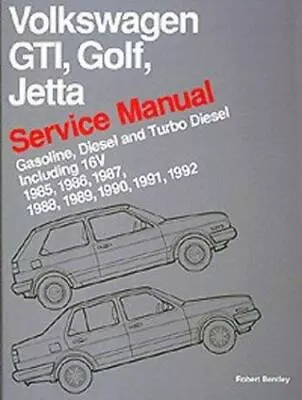 Volkswagen Gti Golf Jetta: Service Manual : Gasoline Diesel And Turbo Diesel • $30