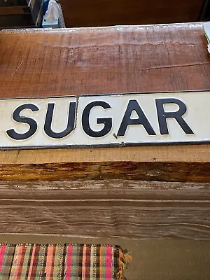 Vintage Porcelain Road Sign Sugar Advertising  • $150