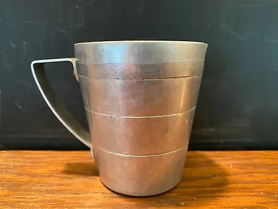 Vintage Small Aluminum Metal Creamer Syrup Sauce Pitcher With Riveted Handle • $7.64