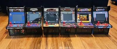 Set Lot Of 6 My Arcade Micro Player 6.75  Mini Retro Arcade Machines  • $99.95