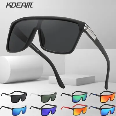 $25.91 • Buy KDEAM Men's Polarized UV Sunglasses Driving Square Outdoor Lightweight Goggles