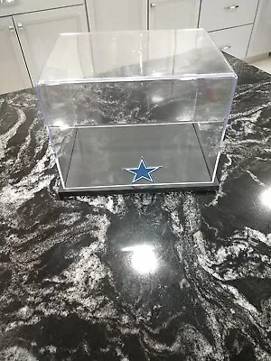 Dallas Cowboys Logo Mini Helmet Display Case Protect Your Investment It's New  • $23