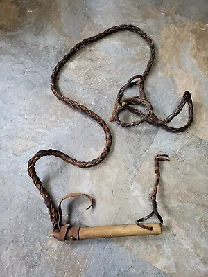 Vintage Leather Bullwhip 8 Ft Cracking • $35