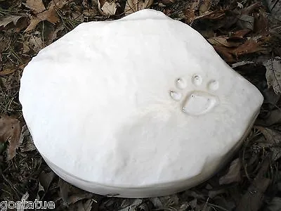 Paw Print Rock Memorial Plastic Mold 8.5  X Up To 1.5  Thick Plaster Concrete • $23.95
