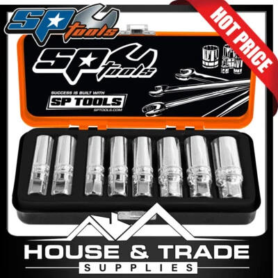 $95 • Buy SP Tools Socket Set 6 Piece 3/8 Dr Magnetic Spark Plug METRIC/SAE SP20290
