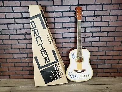 Luke Bryan Signed Guitar - Miller Lite! Archer Acoustic Guitar AD10 • $385