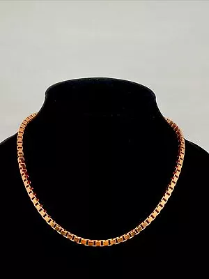 Milor Bronze Box Chain Necklace 16 Inches • $22