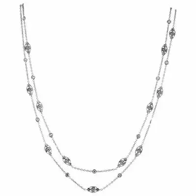 Penny Preville .60 Carat Diamond White Gold Eyeglass Necklace • $3995