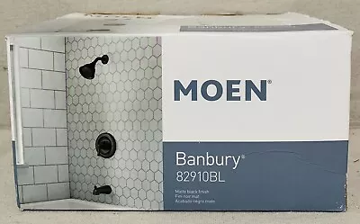 Moen Banbury 82910BL Posi-Temp 1-Handle Lever Tub And Shower Faucet Matte Black • $89.99