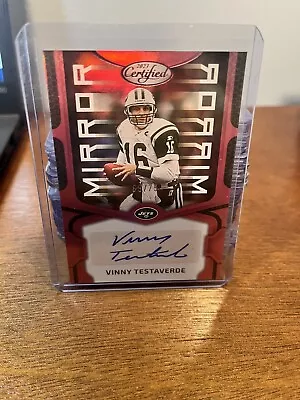 2023 Panini Certified - Mirror Signatures Pink #MS53 Vinny Testaverde 69/75  • $10