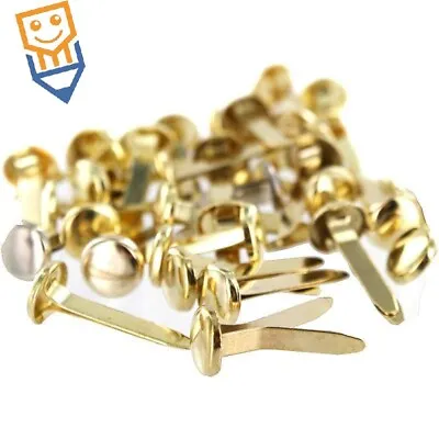 SPLIT PINS Butterfly Clips 30mm PAPER FASTENER Grips QUALITY Crafts Filing GOLD • £29.26