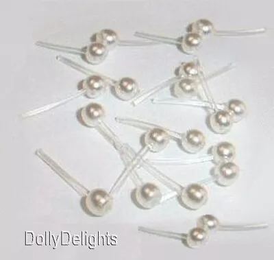 3mm  Green Ear  Covering Safe Pearl Earrings *10 Pair* COLORS • $11.99