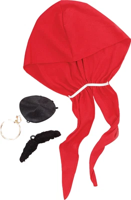 £10.49 • Buy Adult Captain Jack Sparrow Fancy Dress Pirate Kit Costume Stag Party Outfit UK