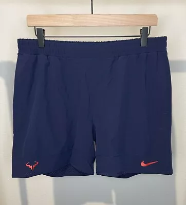 Nike Rafael Nadal Premier Tennis Custom Athlete Shorts 7  Blue Sz M DC3417-429 • $150