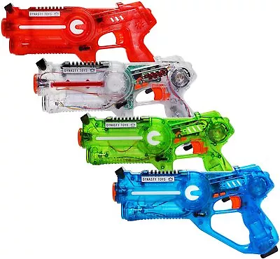 DYNASTY TOYS Laser Tag Shooting Game For Kids & Adults Multi Player Gun Set NEW • £49.99