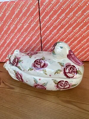 £125 • Buy Emma Bridgewater Rare Rose & Bee Large Duck On Nest