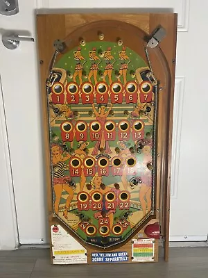 Vintage BALLY “Big Show” Bingo Pinball Game - Game Board 40” X 20” • $1250