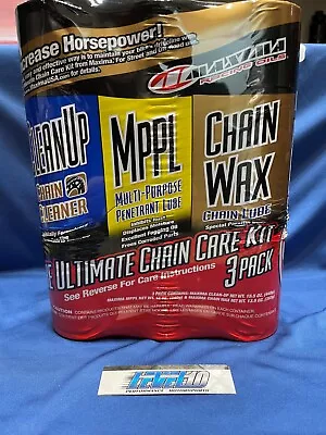 Maxima Racing Motorcycle Dirt Bike Chain Care Kit Clean Up Mppl & Chain Wax • $37.98