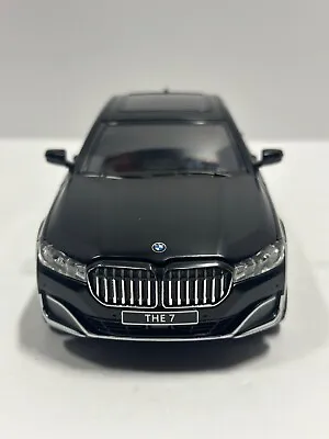 1:24  2020 BMW 760LI Metal Car Model Toy Car Model Vehicle Matte Black • $32