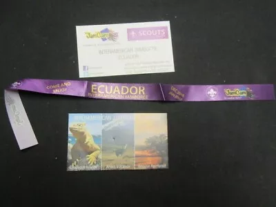 Ecuador Interamerican Jamboree Ribbon And Cards      J8 • $3.95