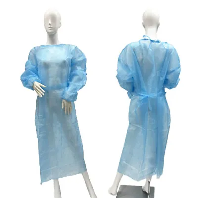 Disposable Isolation Gowns Medical & PPE Elastic Cuff Gowns (10/30/50/100 Pcs) • $22.99