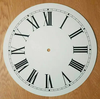 £18.95 • Buy NEW - 12 Inch Clock Dial Face - Off White Antique Finish 305mm Roman Num - DL35