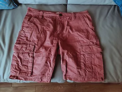 Fat Face Shorts Mens  Cargo Sport Salmon Dusty Pink Lite Cotton 32 • £28