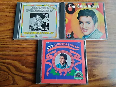 3 - Elvis Presley - Great Hits Of 1956-57 Golden Records & Christmas Album CD's • $7