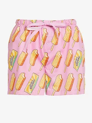 New Peter Alexander Womens Streets Golden Gaytime Ice Cream Shorts S Rrp$49.95 • $25