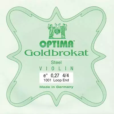 Goldbrokat Violin E String - Steel: Heavy (#27 Gauge) With Loop End • $2.95