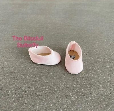 Madame Alexander Doll Shoes - Pink Satin Shoes Slip-On For 8  Doll ~ MINT • $14.99