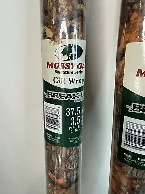 Mossy Oak Signature Series Break Up Camouflage Gift Wrap Set Of 2 37 Sq Ft Each • $30