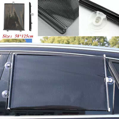 2Pcs Retractable Car SUV Truck Window Glass Sun Shade Cover Blind Visor 58*125cm • $28.29