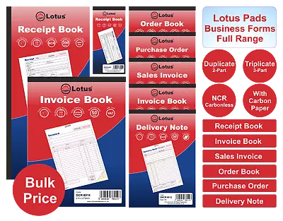 Invoice/sales Invoice/delivery/purchase Note/receipt Book Duplicate/triplicate • £2.99