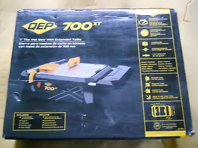 QEP 700XT 3/4 HP Wet Tile Saw With 7 In. Blade And Table Extension WORKS • $64.95