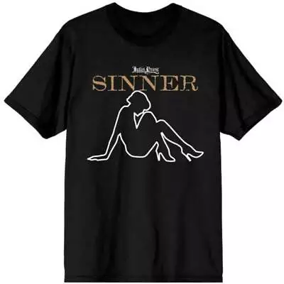 Judas Priest Sin After Sin Sinner Slogan Lady Official Tee T-Shirt Mens • $44.77