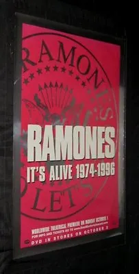 Original RAMONES IT'S ALIVE 1974-1976 Theatre & DVD Release Foil Poster • $296.99