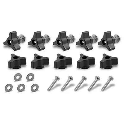 1/4 Inch X 20 Tpi T-Track / T-Slot Through-Hole Knobs Bolts And Washers For Use • $16.71