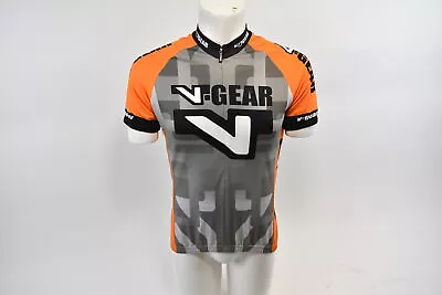 Small Men's Verge V-Gear Sport Cut Short Sleeve Cycling Jersey Gray Org CLOSEOUT • $15