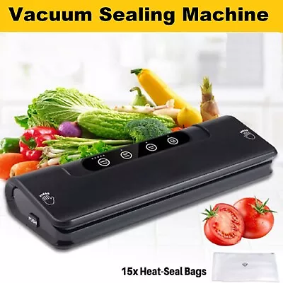 Vacuum Sealer Machine Fresh Food Storage Saver Bags Rolls With Built-in Cutter • $82.99