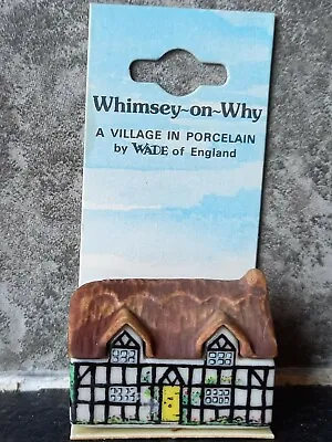 WADE WHIMSEY-ON-WHY NO 1 PUMP COTTAGE VINTAGE 1980s NEW ON CARD • £2