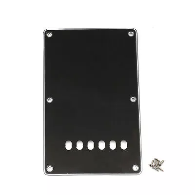 Musiclily 3Ply Black 6 Hole Guitar Back Plate Backplate For China Made Squier SQ • $10.20