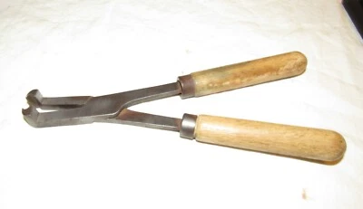 Old Wooden Handle Plier Tool Molding Tool ? Unknown Mystery Tool Vintage • £0.99
