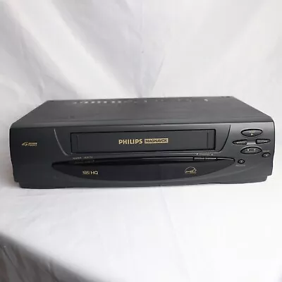 Philips Magnavox VCR VHS Player VRA411AT22 *NO Remote *Tested & Working Tv • $39.99