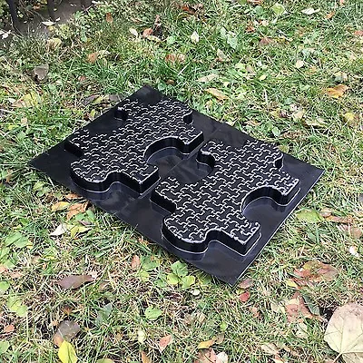 2 Pcs Plastic MOLDS Form Of Puzzle For Concrete Garden Stepping Stone Path Patio • $34.99