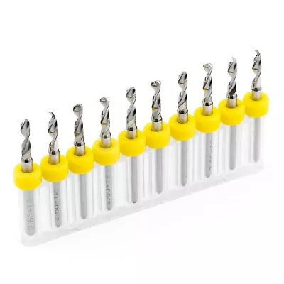 10pcs 2.6mm Micro Tungsten Carbide Twist Drill Bit PCB For Dremel Rotary CNC • $12.36