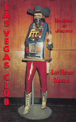 $3.99 • Buy Vintage Cowboy One Armed Bandit Gun Las Vegas Club Casino Jackpots Slot Postcard