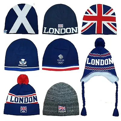 Insulated Beanie Hat Mens Womens Great Britain Union Jack England London Winter • £5.95