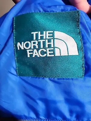 Vintage North Face Mummy Sleeping Bag Blue RN 61661 Synthetic 67  Made In US  • $48