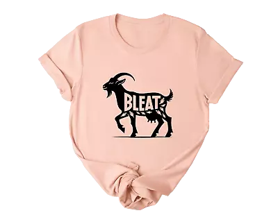 Black Goat Bleat Farmer Goat Design Farm Animal Lovers Tee/ Tshirt • $23.10